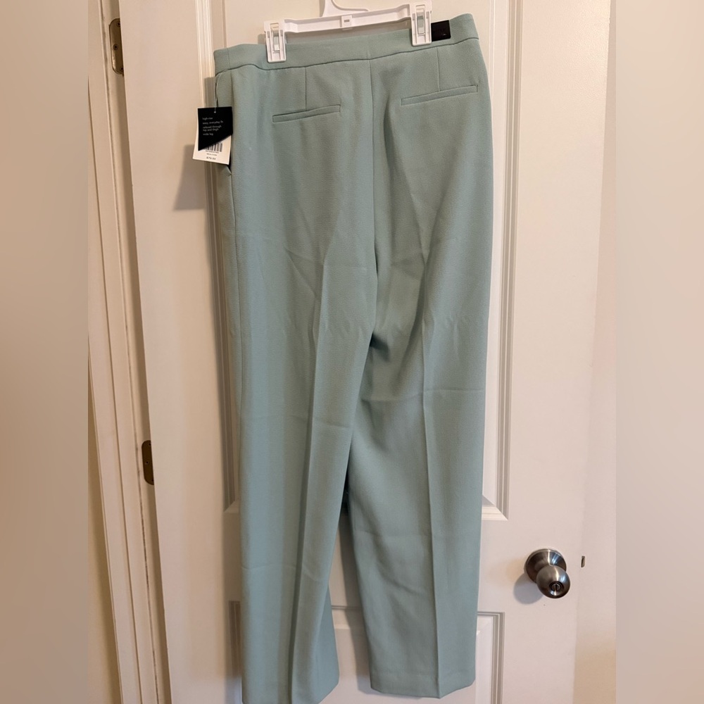 Elegant Women's Light Green Pants - Picture 3 of 5
